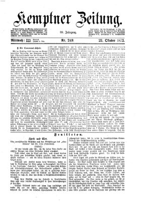 Kemptner Zeitung Mittwoch 23. Oktober 1872