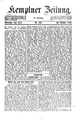 Kemptner Zeitung Mittwoch 30. Oktober 1872