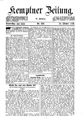 Kemptner Zeitung Donnerstag 31. Oktober 1872