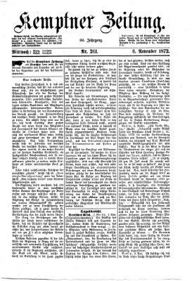 Kemptner Zeitung Mittwoch 6. November 1872