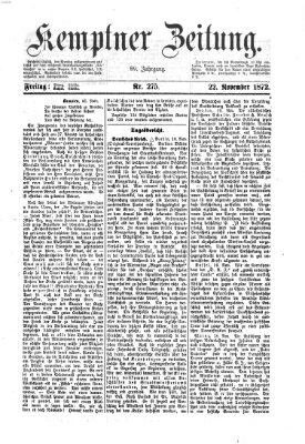 Kemptner Zeitung Freitag 22. November 1872