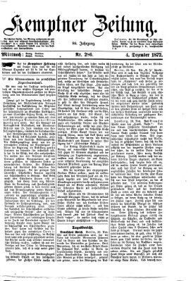 Kemptner Zeitung Mittwoch 4. Dezember 1872