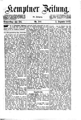 Kemptner Zeitung Donnerstag 5. Dezember 1872