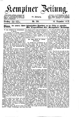 Kemptner Zeitung Dienstag 10. Dezember 1872