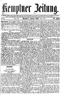 Kemptner Zeitung Sonntag 5. Januar 1873