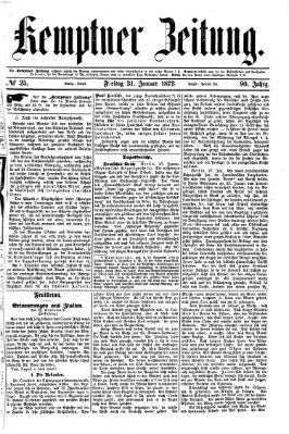 Kemptner Zeitung Freitag 31. Januar 1873