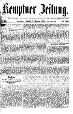 Kemptner Zeitung Samstag 8. Februar 1873