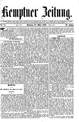 Kemptner Zeitung Sonntag 30. März 1873