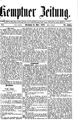 Kemptner Zeitung Mittwoch 21. Mai 1873