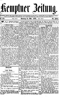 Kemptner Zeitung Sonntag 25. Mai 1873