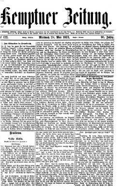 Kemptner Zeitung Mittwoch 28. Mai 1873