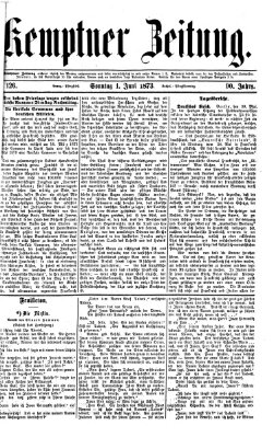 Kemptner Zeitung Sonntag 1. Juni 1873