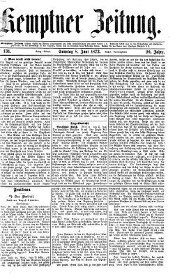 Kemptner Zeitung Sonntag 8. Juni 1873