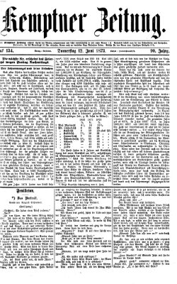 Kemptner Zeitung Donnerstag 12. Juni 1873