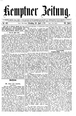 Kemptner Zeitung Dienstag 22. Juli 1873