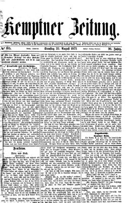 Kemptner Zeitung Samstag 23. August 1873