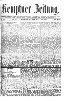 Kemptner Zeitung Freitag 19. September 1873