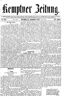 Kemptner Zeitung Mittwoch 24. September 1873