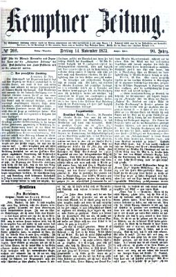 Kemptner Zeitung Freitag 14. November 1873