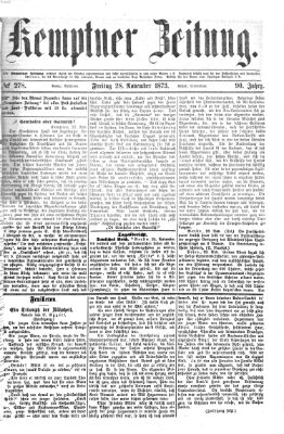 Kemptner Zeitung Freitag 28. November 1873