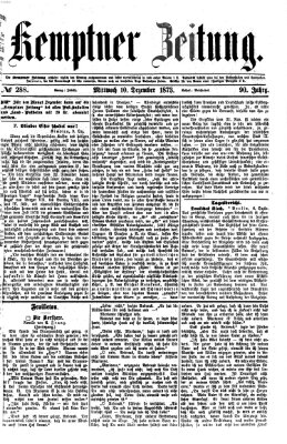 Kemptner Zeitung Mittwoch 10. Dezember 1873