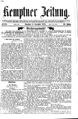 Kemptner Zeitung Samstag 13. Dezember 1873