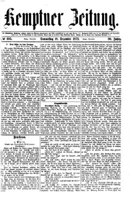 Kemptner Zeitung Donnerstag 18. Dezember 1873