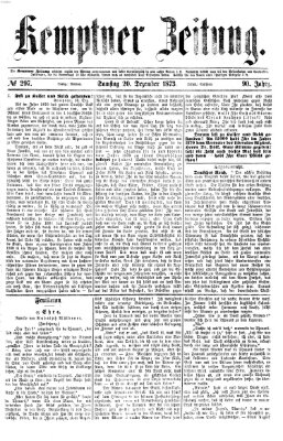 Kemptner Zeitung Samstag 20. Dezember 1873