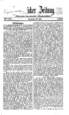 Zweibrücker Zeitung (Zweibrücker Wochenblatt) Dienstag 29. Juli 1873