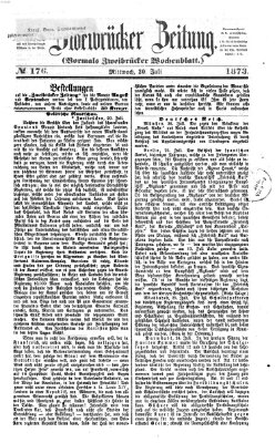 Zweibrücker Zeitung (Zweibrücker Wochenblatt) Mittwoch 30. Juli 1873