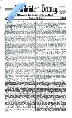 Zweibrücker Zeitung (Zweibrücker Wochenblatt) Dienstag 14. Oktober 1873