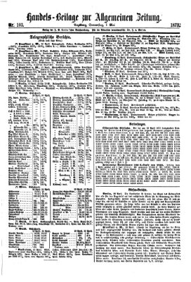 Allgemeine Zeitung. Handelsbeilage (Allgemeine Zeitung) Donnerstag 1. Mai 1873