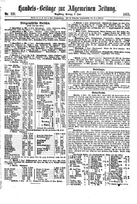 Allgemeine Zeitung. Handelsbeilage (Allgemeine Zeitung) Freitag 6. Juni 1873