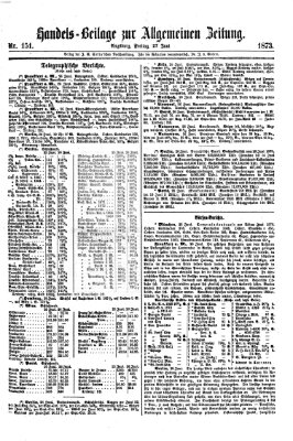 Allgemeine Zeitung. Handelsbeilage (Allgemeine Zeitung) Freitag 27. Juni 1873