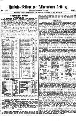 Allgemeine Zeitung. Handelsbeilage (Allgemeine Zeitung) Samstag 2. August 1873