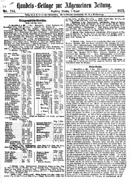 Allgemeine Zeitung. Handelsbeilage (Allgemeine Zeitung) Dienstag 5. August 1873