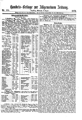 Allgemeine Zeitung. Handelsbeilage (Allgemeine Zeitung) Mittwoch 6. August 1873