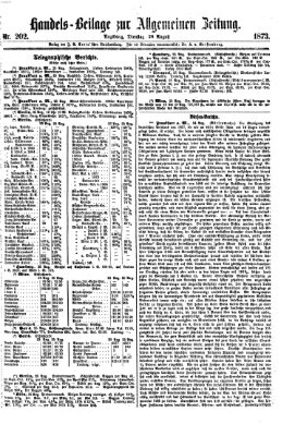 Allgemeine Zeitung. Handelsbeilage (Allgemeine Zeitung) Dienstag 26. August 1873