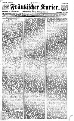 Fränkischer Kurier Sonntag 15. Januar 1871