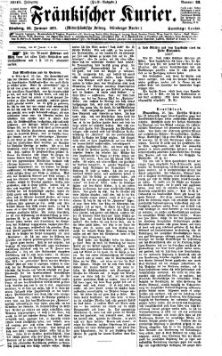 Fränkischer Kurier Samstag 28. Januar 1871