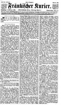 Fränkischer Kurier Donnerstag 2. Februar 1871