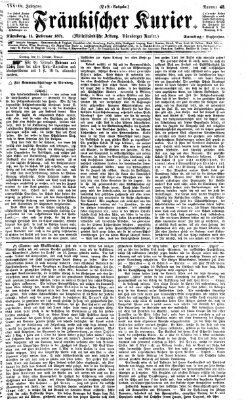 Fränkischer Kurier Samstag 11. Februar 1871