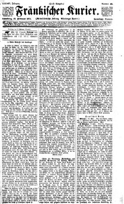 Fränkischer Kurier Samstag 18. Februar 1871