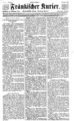 Fränkischer Kurier Sonntag 19. Februar 1871