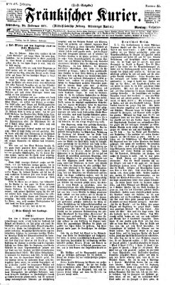 Fränkischer Kurier Montag 20. Februar 1871