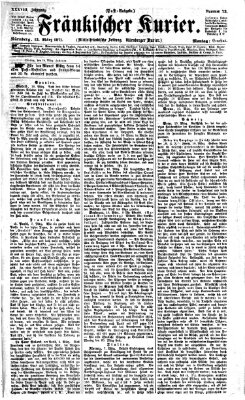 Fränkischer Kurier Montag 13. März 1871