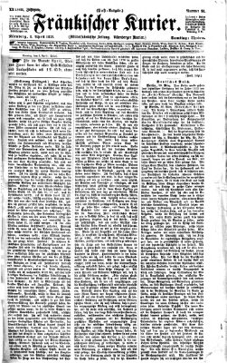 Fränkischer Kurier Samstag 1. April 1871