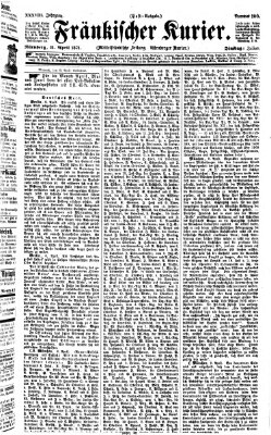 Fränkischer Kurier Dienstag 11. April 1871