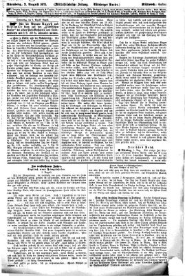 Fränkischer Kurier Mittwoch 2. August 1871