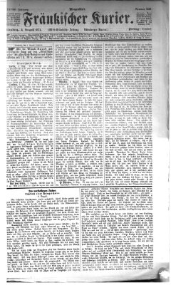 Fränkischer Kurier Freitag 4. August 1871